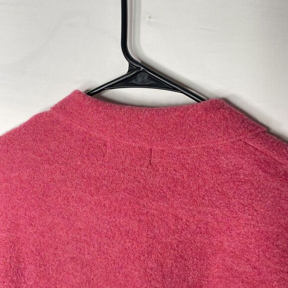 Lands End Womens Coat Boiled Wool Collared Button Front Jacket Size 14 Petite - Picture 11 of 11